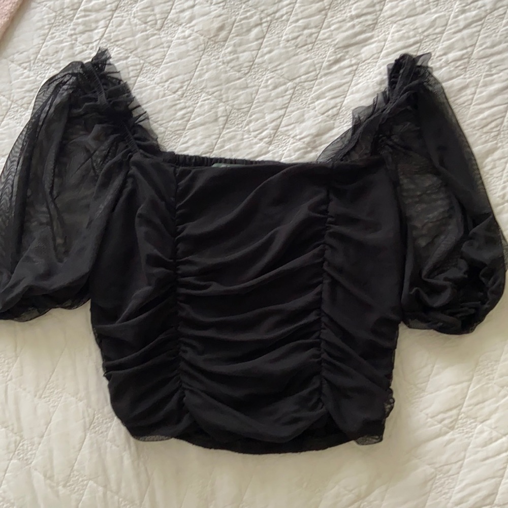Short sleeve blouse top